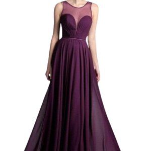 Ladivine CJ251 Evening Dress Purple Size 4